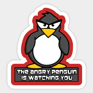 Angry Penguin Sticker